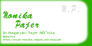 monika pajer business card